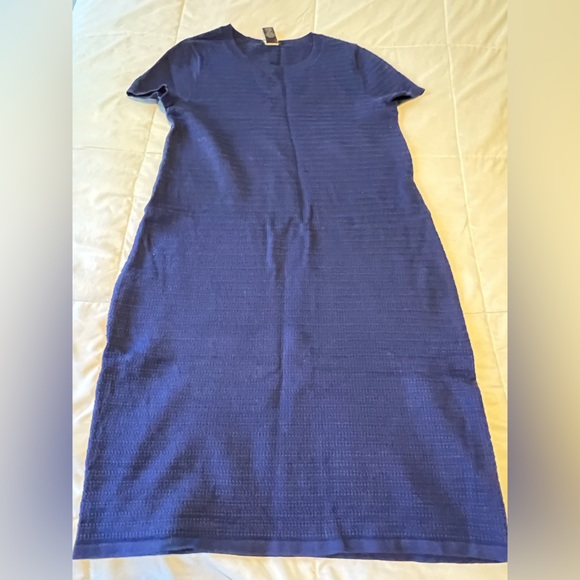 Ann Taylor Royal Blue Cotton sweater dress - Picture 1 of 3